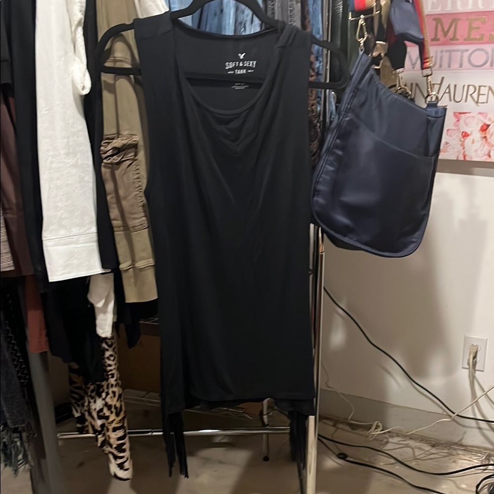 American Eagle Outfitters Black Tank Top